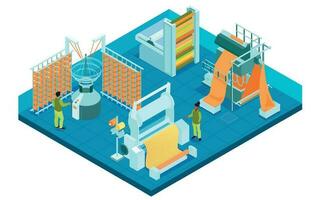 têxtil indústria trabalho composição vetor