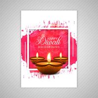 Ornamental elegante diwali cartão brochura modelo vector