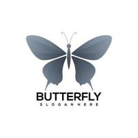ilustração do logotipo colorido da borboleta vetor