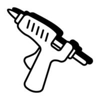 a ícone Projeto do cola arma de fogo vetor
