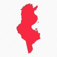 abstrato Tunísia simples mapa fundo vetor