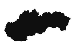 abstrato Eslováquia silhueta detalhado mapa vetor