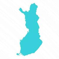 vetor simples mapa do Finlândia país