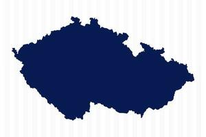 plano simples tcheco república vetor mapa