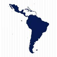 plano simples latim América vetor mapa