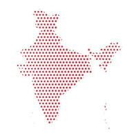 vetor Índia pontilhado mapa ilustração