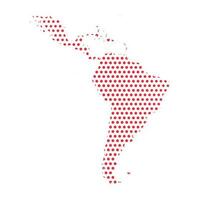 vetor latim América pontilhado mapa ilustração