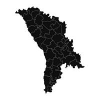 abstrato Moldova silhueta detalhado mapa vetor