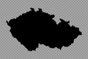 transparente fundo tcheco república simples mapa vetor