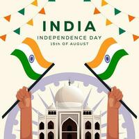 Índia independência dia vetor Projeto ilustração