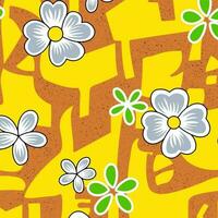 havaiano e floral de praia abstrato padronizar adequado para têxtil e impressão necessidades vetor