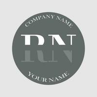 inicial rn logotipo carta monograma luxo mão desenhado vetor
