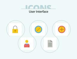 do utilizador interface plano ícone pacote 5 ícone Projeto. . mais. senha. interface. interface vetor