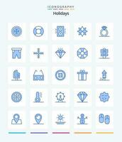 criativo feriados 25 azul ícone pacote tal Como viajando. calça. inverno. feriado. anel vetor