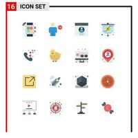 16 criativo ícones moderno sinais e símbolos do amor dinheiro comunicação gráfico apresentação editável pacote do criativo vetor Projeto elementos