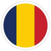 Chade bandeira forma. bandeira do Chade Projeto forma. vetor