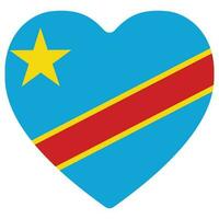 democrático república do Congo bandeira. democrático república do a Congo volta bandeira vetor