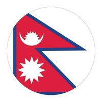 Nepal bandeira forma. bandeira do Nepal vetor