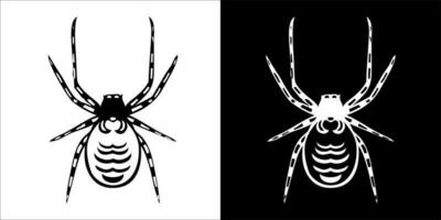 ilustração, vetor gráfico do aranha ícone, dentro Preto e branco, com transparente fundo