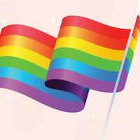 lgbt bandeira cor comunidade gay e lésbica vetor