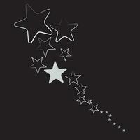 ícones de estrelas. estrelas cintilantes. brilha, explosão brilhante. símbolos vetoriais de natal isolados vetor