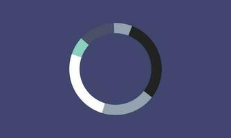 arredondado percentagem diagrama vetor