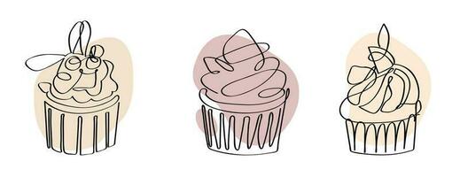 Como Desenhar Um Cupcake De Morango Com Um Rosto Bonito Para Crianças.  Tutorial De Desenho Passo a Passo Ilustração do Vetor - Ilustração de doce,  cafeteria: 242746089