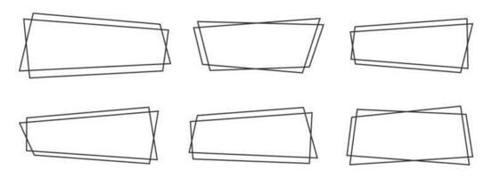 geométrico linha faixas dentro plano estilo vetor ilustração isolado em branco