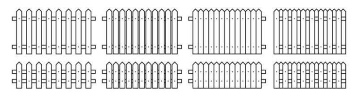 esboço cerca dentro plano estilo vetor ilustração isolado em branco