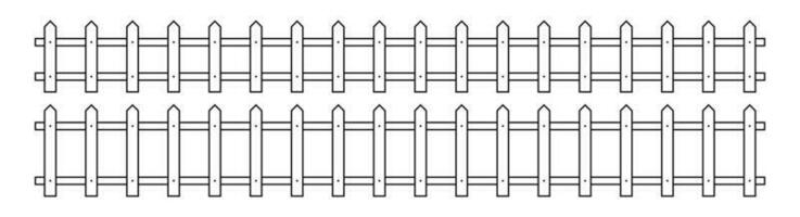 esboço cerca dentro plano estilo vetor ilustração isolado em branco