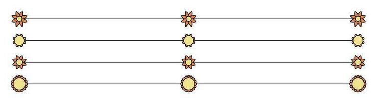 flor divisor coleção vetor ilustração