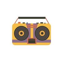 retro boombox vintage fita gravador vetor