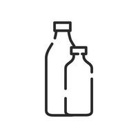 garrafa do água ícone. álcool beber símbolo. plano vetor ilustração