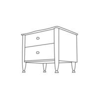 linhas interior Projeto do cama mesa logotipo símbolo ícone, vetor gráfico Projeto ilustração modelo