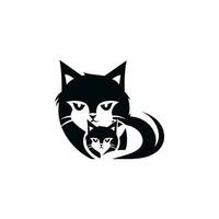 gato logotipo ilustração vetor Projeto modelo