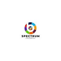 b espectro colorida logotipo Projeto vetor
