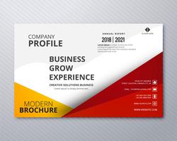 Negócios profissionais panfleto modelo cartão fundo colorido vetor
