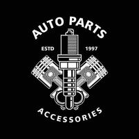 carro logotipo, garagem, serviço, peças. auto partes auto reparar logotipo ilustração vetor