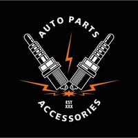 carro logotipo, garagem, serviço, peças. auto partes auto reparar logotipo ilustração vetor