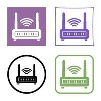 ícone de vetor de roteador wifi