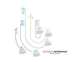 elementos de design de infográficos de negócios gráfico de marketing moderno e diagramas de barras de gráficos vetor