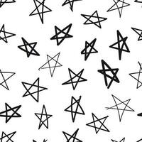 mão desenhado estrelas ícone desatado padronizar fundo. o negócio plano vetor ilustração. Estrela placa símbolo padronizar.