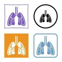 ícone de vetor de pulmões