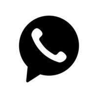 telefone vetor ícone, social meios de comunicação símbolo. simples, plano Projeto para rede ou Móvel aplicativo