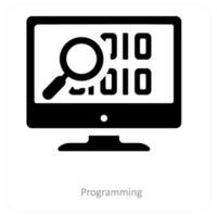 programação e codificação ícone conceito vetor