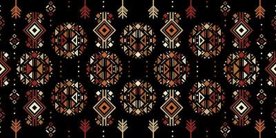 tribal étnico desatado listrado padronizar dentro asteca estilo. ikat geométrico folk decoração vetor