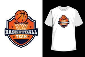 basquetebol equipe Gerente Esportes jogos amantes camiseta vetor