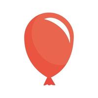 ícone de balão de hélio vermelho vetor