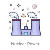 projeto de energia nuclear vetor