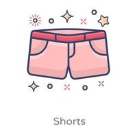 acessório de roupa shorts vetor